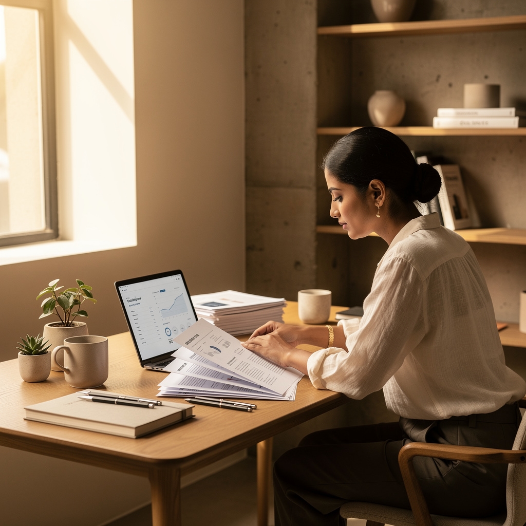Espacio de trabajo editorial para estrategia de contenido digital